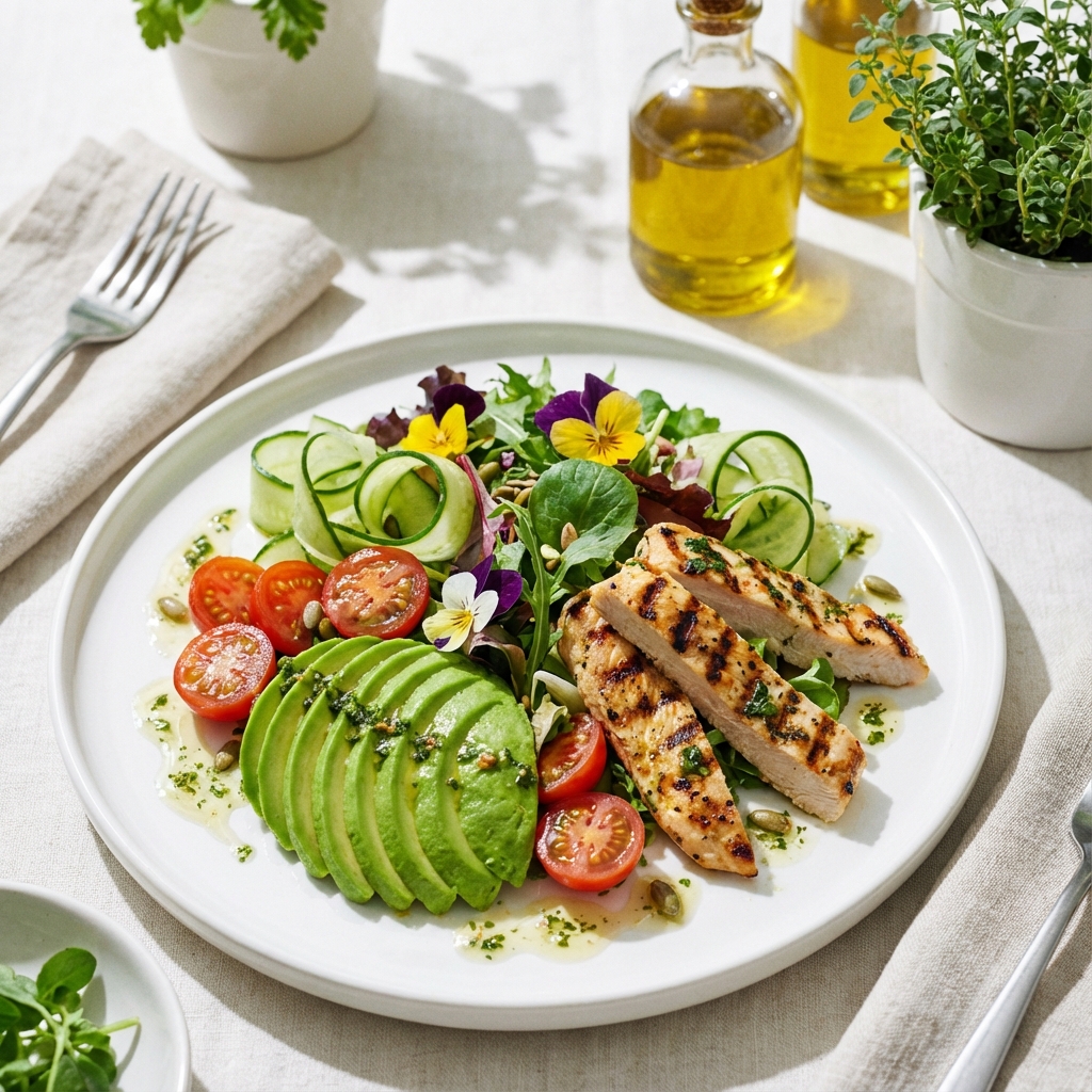 Fresh salad for weight loss